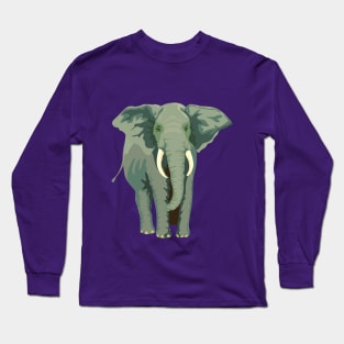 african elephant Long Sleeve T-Shirt